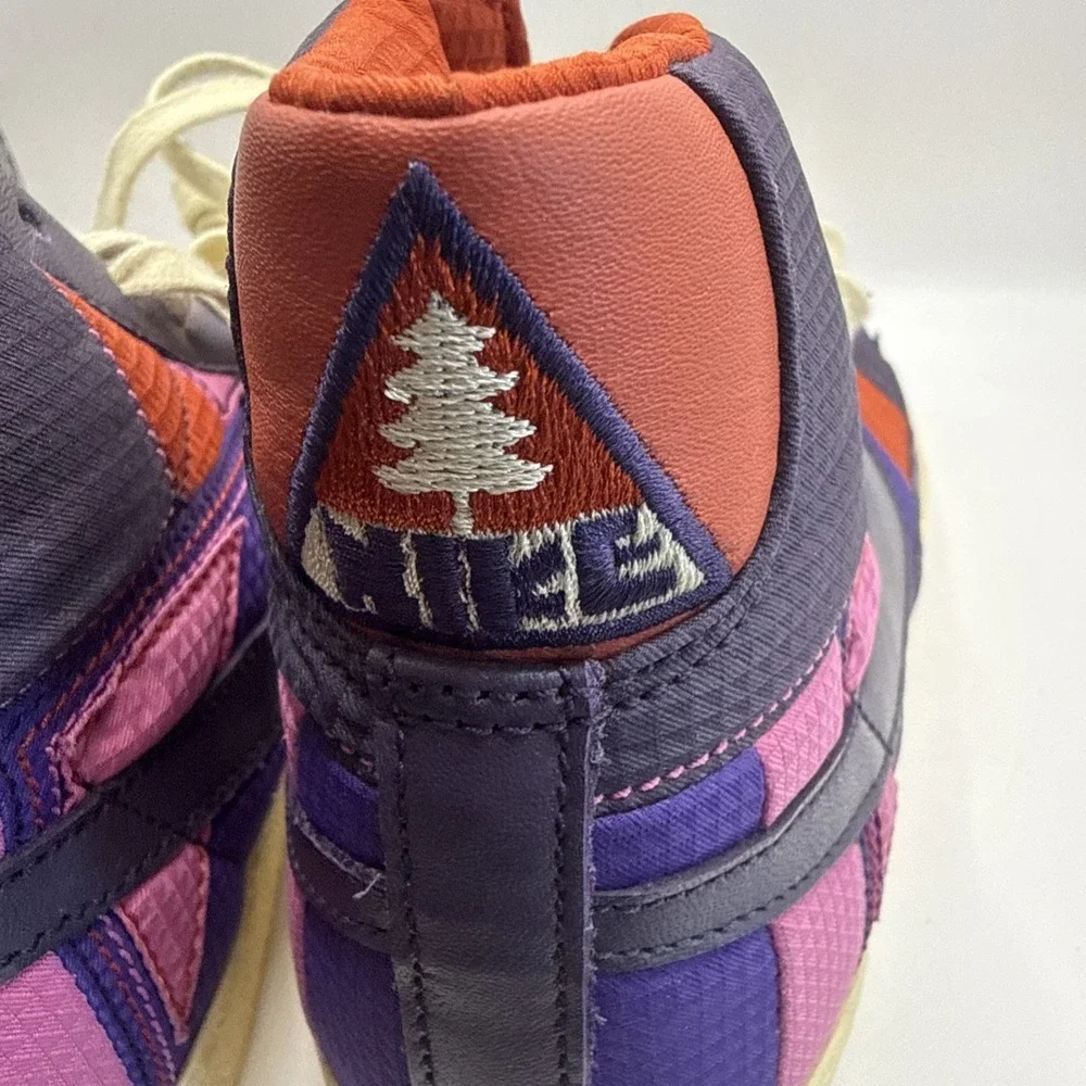 Nike WMNS Blazer Mid Premium Style 316959-551 Size 8.5 US Purple Orange‎ Pink